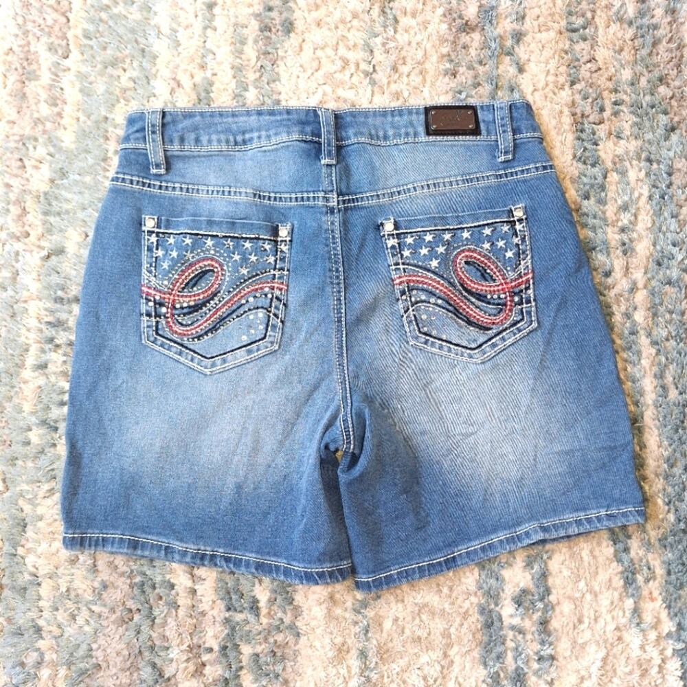Earl Jeans Shorts USA Print sz 10 EUC